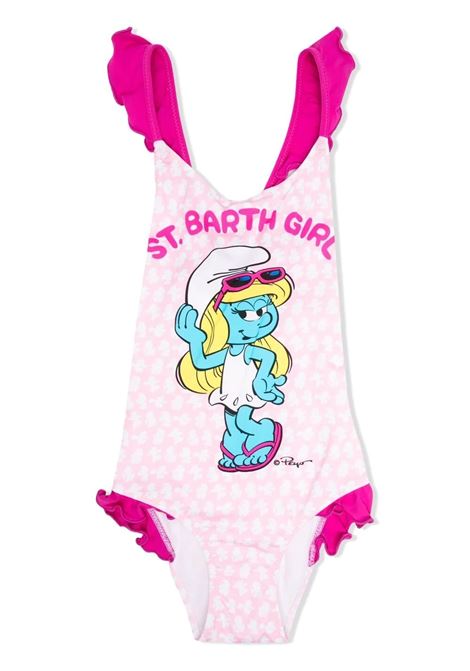 Costume intero bambina con stampa puffetta SAINT BARTH | LILOUPUFFETTA B GIRL 21